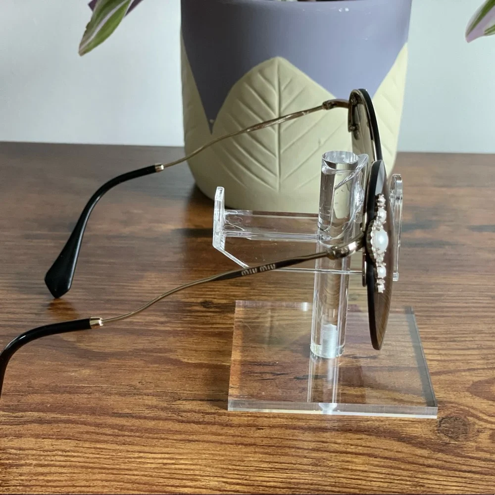 Miu Miu Sunglasses, Round Frameless - Picture 4 of 6